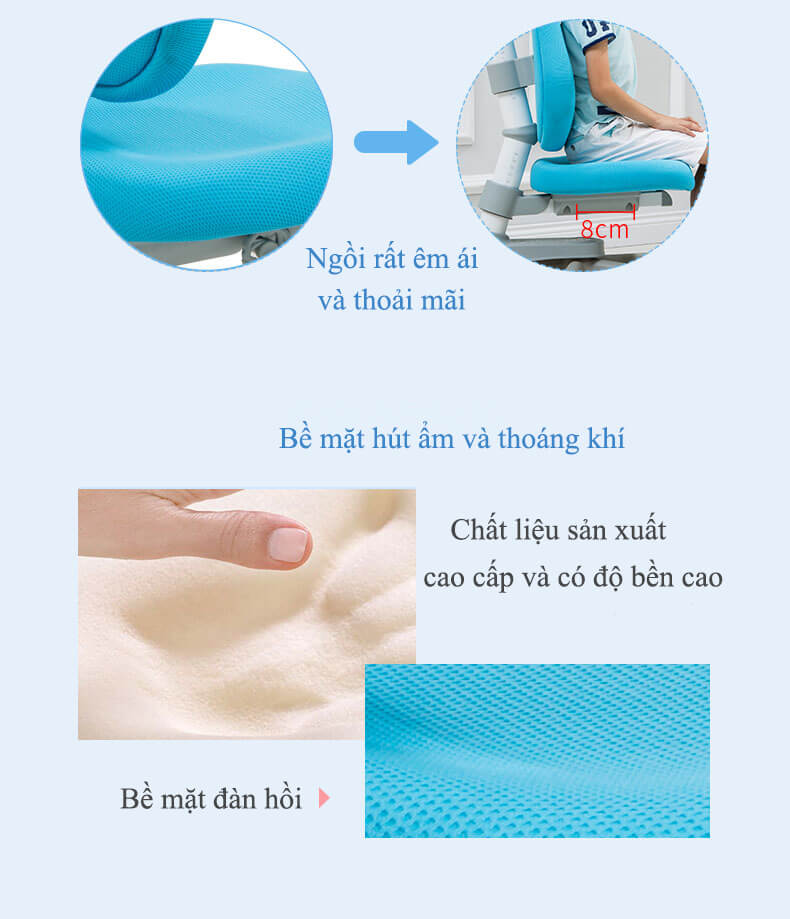 Ghế học sinh thông minh chống gù DRY-502