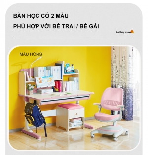 Bàn học thông minh chống gù vân gỗ DKZ-120